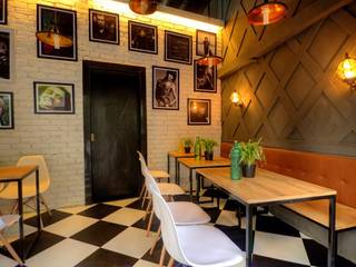 CAFE IN MUMBAI, HK ARCHITECTS HK ARCHITECTS Modern bars & clubs Gastronomy