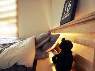 22평 복도식 모던 홈스타일링, homelatte homelatte Chambre moderne