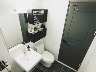 22평 복도식 모던 홈스타일링, homelatte homelatte Modern bathroom
