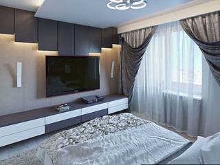 Дизайн интерьера квартиры, hq-design hq-design غرفة نوم