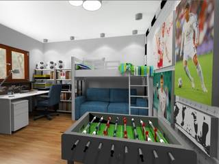Pokój dla piłkarza, 4-style Studio Projektowe Anna Molin 4-style Studio Projektowe Anna Molin Nursery/kid’s room
