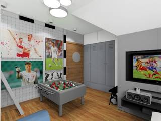 Pokój dla piłkarza, 4-style Studio Projektowe Anna Molin 4-style Studio Projektowe Anna Molin Nursery/kid’s room