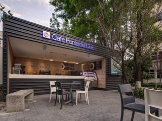 Café Punta del Cielo, RIMA Arquitectura RIMA Arquitectura モダンデザインの ダイニング コンクリート