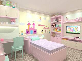 Quarto Infantil - Princesa, Monique Vasconcelos Monique Vasconcelos Дитяча кімната