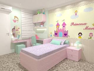 Quarto Infantil - Princesa, Monique Vasconcelos Monique Vasconcelos Дитяча кімната