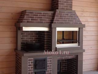 Барбекю мангал с печью под казан, Moko barbecue Moko barbecue Classic style kitchen Bricks