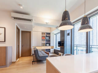 PW's RESIDENCE, arctitudesign arctitudesign ห้องนั่งเล่น