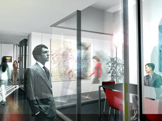 Finnat Bank Office, Kei_en.enzocalabresedesignstudio Srl Kei_en.enzocalabresedesignstudio Srl Study/office