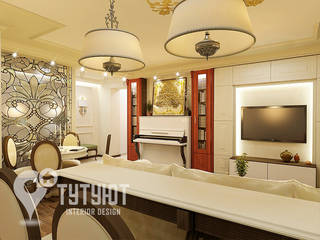 Классическая эстетика для двоих, Interior Design Studio Tut Yut Interior Design Studio Tut Yut Classic style living room Marble