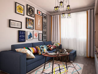 Скандинавские мотивы, dp_interior dp_interior Living room Wood Wood effect