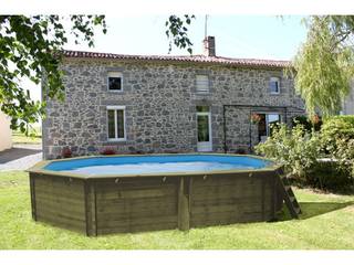 Piscinas em Madeira de grande qualidade, Piscinas desmontaveis Piscinas desmontaveis Rustic style pool Wood Wood effect