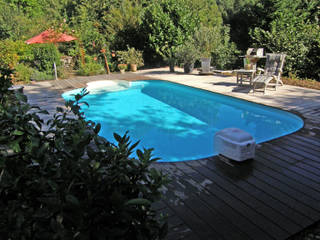 Einbau eines Stahlwandpools, Hesselbach GmbH Hesselbach GmbH Mediterrane tuinen