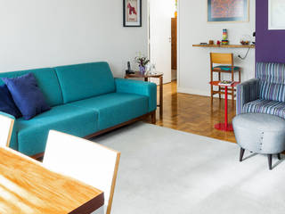 Apartamento Teodoro, Alvorada Arquitetos Alvorada Arquitetos Modern living room