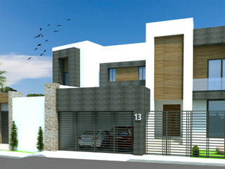 Proyecto Casa MF, Acrópolis Arquitectura Acrópolis Arquitectura Moderne Häuser Stein Weiß