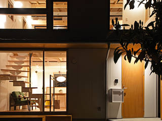 光と空間を活かす住まい, 合同会社negla設計室 合同会社negla設計室 Nhà phong cách Bắc Âu Gỗ White