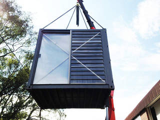 Roast republic container, A4AC Architects A4AC Architects Espacios comerciales Metal