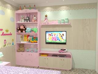 Quarto Infantil - Princesa, Monique Vasconcelos Monique Vasconcelos Дитяча кімната