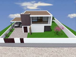 Vivenda Unifamilar "JM", Traço M - Arquitectura Traço M - Arquitectura モダンな 家