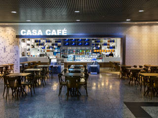 CASA CAFÉ International Airport Salgado Filho Porto Alegre, Ney Nunes Ney Nunes Commercial spaces Wood Wood effect