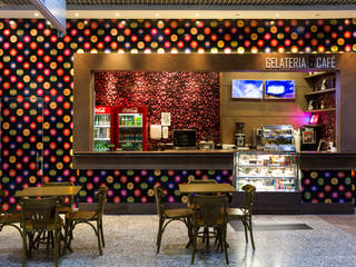 GELATERIA & CAFÉ International Airport Salgado Filho Porto Alegre, Ney Nunes Ney Nunes พื้นที่เชิงพาณิชย์ ไม้ Wood effect