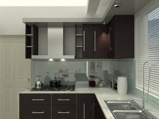 homify Modern kitchen Solid Wood Multicolored
