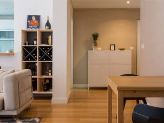 Apartamento c/ 1 quarto - Belém, Lisboa, Traço Magenta - Design de Interiores Traço Magenta - Design de Interiores Modern living room Wood Wood effect