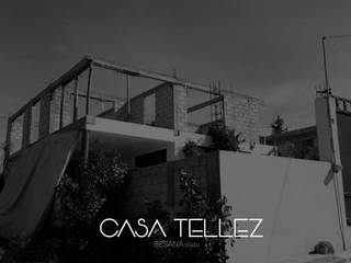 Ampliacion Casa Tellez, Besana Studio Besana Studio Minimalistyczne domy Szary