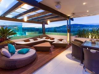 Interiorismo y diseño de mobiliario., Besana Studio Besana Studio Modern balcony, veranda & terrace Multicolored