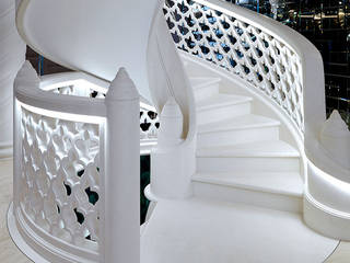 Villa privata - Cannes, Grassi Pietre srl Grassi Pietre srl Couloir, entrée, escaliers classiques Marbre