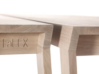 olly en bolly, a-LEX a-LEX Minimalist dining room Wood