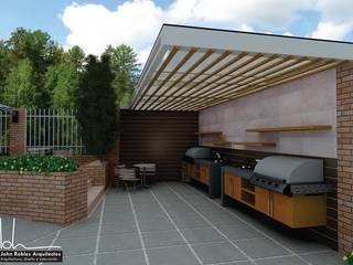 Terraza BBQ Iroka, John Robles Arquitectos John Robles Arquitectos