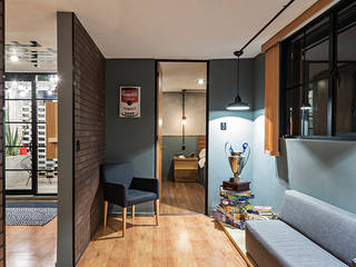 Prados #2, MX Taller de Arquitectura & Diseño MX Taller de Arquitectura & Diseño Couloir, entrée, escaliers industriels