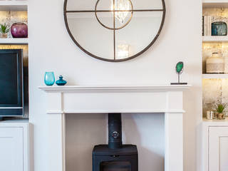 Colourful Eclectic London Sitting Room, Lauren Gilberthorpe Interiors Lauren Gilberthorpe Interiors غرفة المعيشة