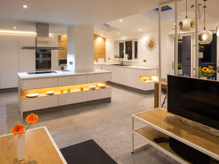 Scandinavian living space & kitchen design, Northern Backdrop Interior Design Northern Backdrop Interior Design