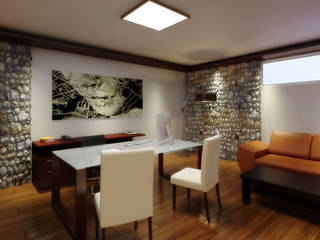 NOTARIA, arquitecto9.com arquitecto9.com Minimalistische Arbeitszimmer
