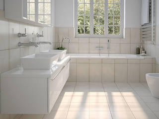 Natural & Neutral Tiles, The London Tile Co. The London Tile Co. Dinding & Lantai Modern