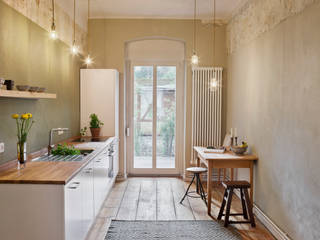 Wohnung Dror, Birgit Glatzel Architektin Birgit Glatzel Architektin Industrial style kitchen Wood Wood effect