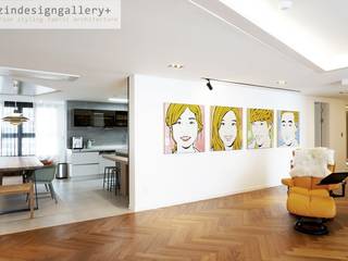 반포 래미안 퍼스티지 81PY, wizingallery wizingallery 现代客厅設計點子、靈感 & 圖片