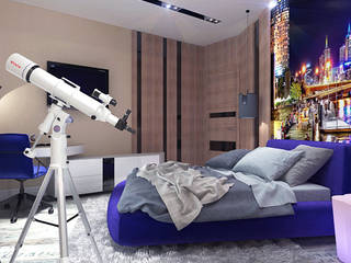 Детская комната для подростка, Your royal design Your royal design Minimalistische Kinderzimmer Blau