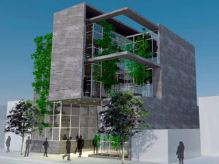 3D Edificio de oficinas, triAda triAda 書房/辦公室