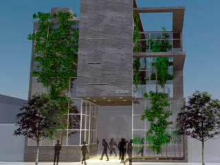 3D Edificio de oficinas, triAda triAda Minimalist study/office