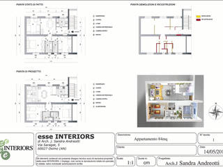 Appartamento 84mq, Esse Interiors Esse Interiors モダンな 家