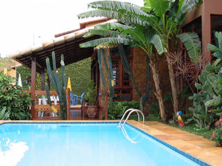 Casa em Iriri - Espírito Santo, Aroeira Arquitetura Aroeira Arquitetura Rustic style pool