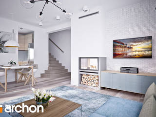 W małym, białym domku... , ArchonHome.pl ArchonHome.pl Salas modernas