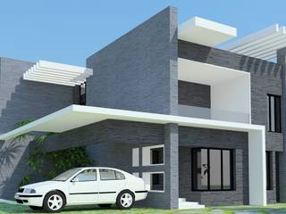 Projects - Residential, Jehovah Nissi Archfirm Jehovah Nissi Archfirm Minimalist house Concrete