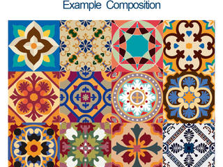 Talavera Traditional Tile Decals, MOONWALLSTICKERS.COM MOONWALLSTICKERS.COM Mediterranean style kitchen