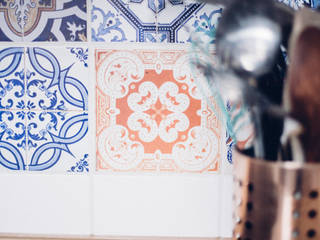 Portuguese Tile Stickers - Backsplash MOONWALLSTICKERS.COM