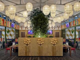 Ресторан из контейнеров " TreeLogy Cafe & Grill " \Интерьер, Sweet Home Design Sweet Home Design Commercial spaces
