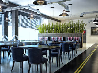 Кафе в картинг центре "K1 Arena", Sweet Home Design Sweet Home Design Industrial style clinics