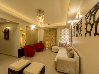 Home at Vishrantwadi, Navmiti Designs Navmiti Designs Living room